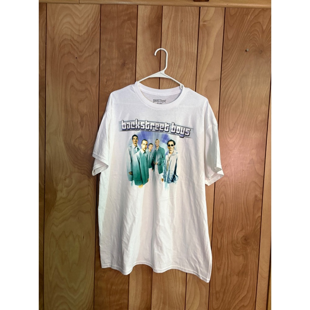 Backstreet Boys Millennium Graphic T-Shirt Mens L/XL White Music Band Tee 2021